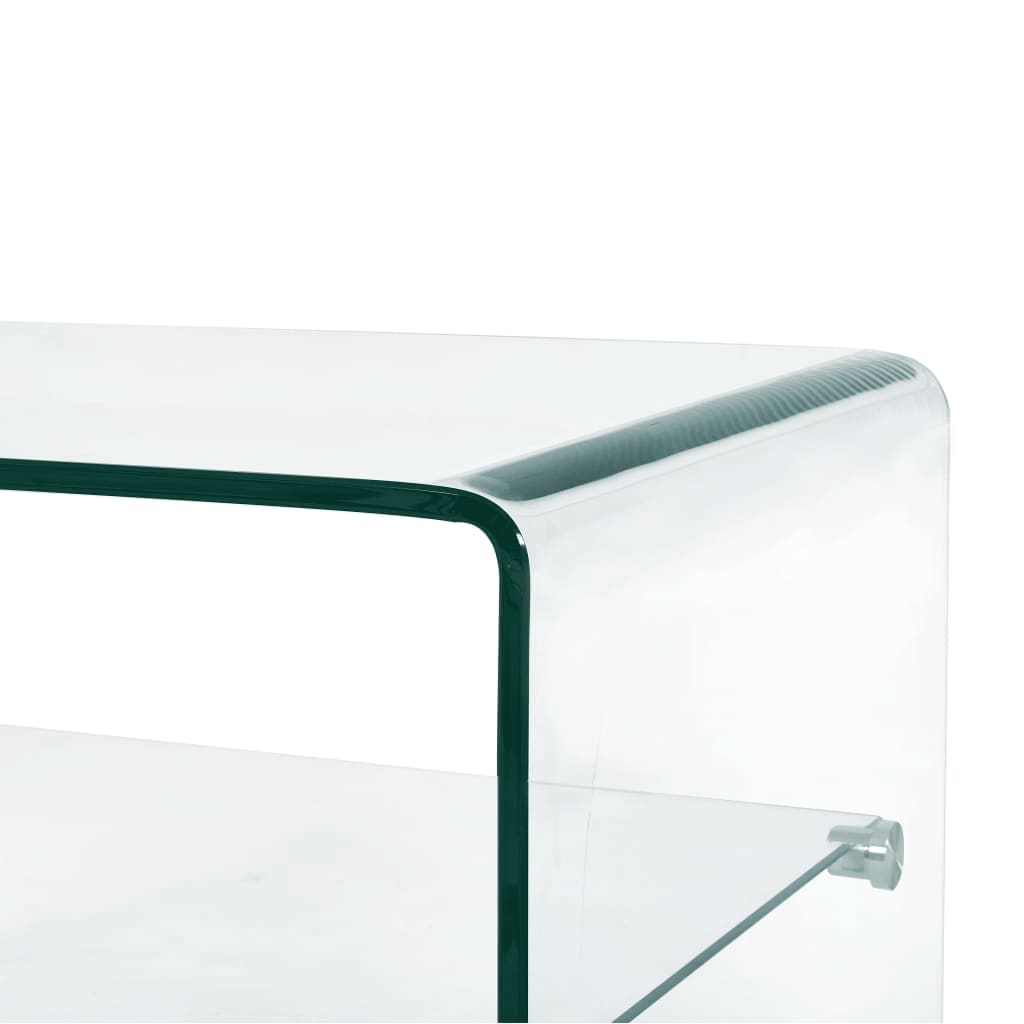 Couchtisch Transparent 50×45×33 cm Hartglas