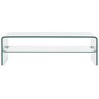 Couchtisch Transparent 98×45×31 cm Hartglas