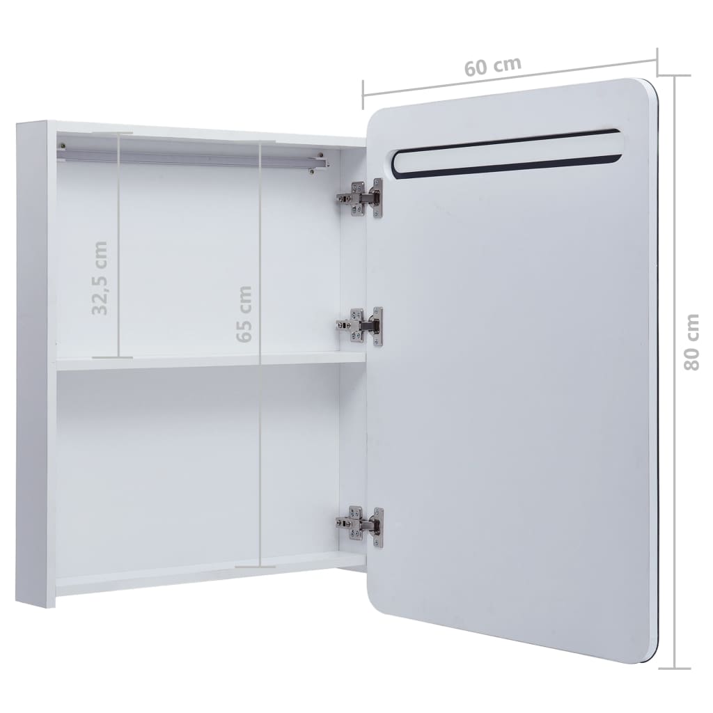 LED-Spiegelschrank 60x11x80 cm