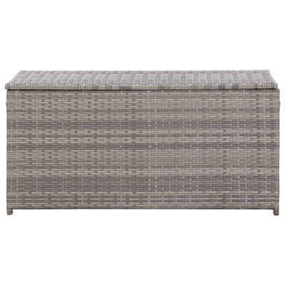 Gartenbox Poly Rattan 100x50x50 cm Grau