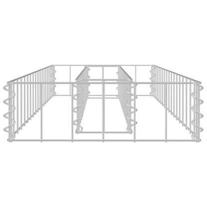 vidaXL Gabionen-Hochbeet Verzinkter Stahl 90x30x10 cm