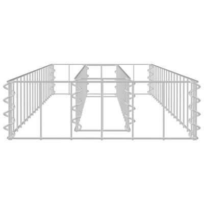 vidaXL Gabionen-Hochbeet Verzinkter Stahl 90x30x10 cm