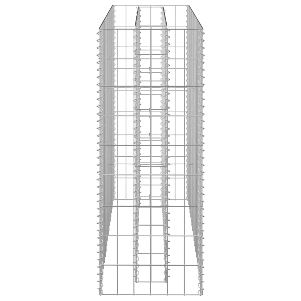 vidaXL Gabionen-Hochbeet Verzinkter Stahl 90×30×90 cm