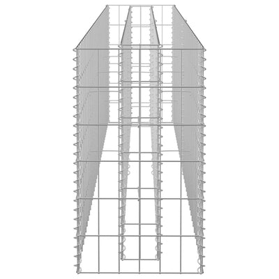 vidaXL Gabionen-Hochbeet Verzinkter Stahl 180×30×60 cm