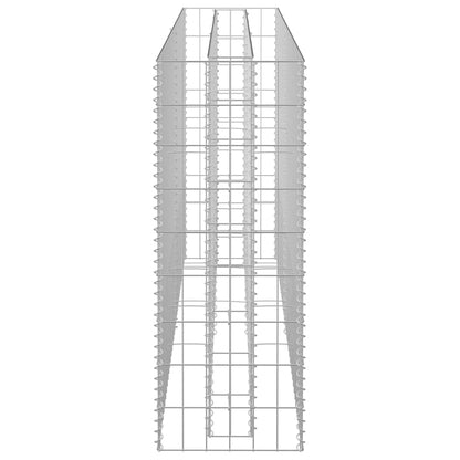 vidaXL Gabionen-Hochbeet Verzinkter Stahl 180×30×90 cm