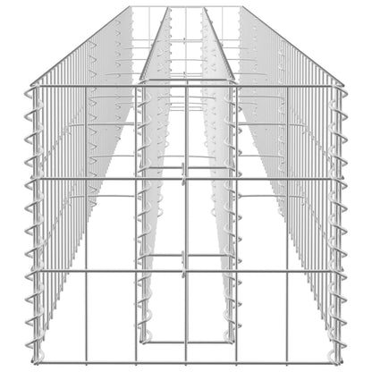 Gabionen-Hochbeet Verzinkter Stahl 270 x 30 x 30 cm