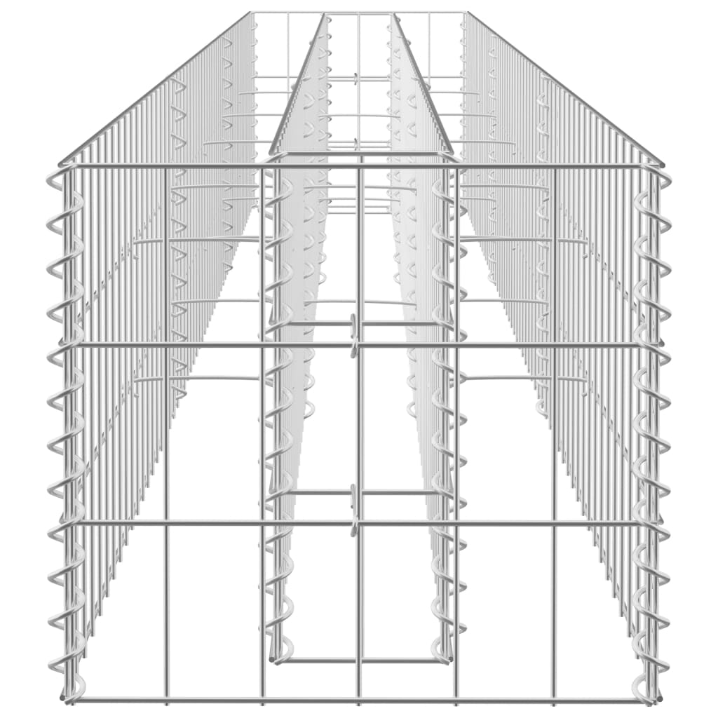 Gabionen-Hochbeet Verzinkter Stahl 270 x 30 x 30 cm