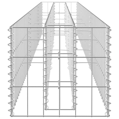 Gabionen-Hochbeet Verzinkter Stahl 270 x 30 x 30 cm