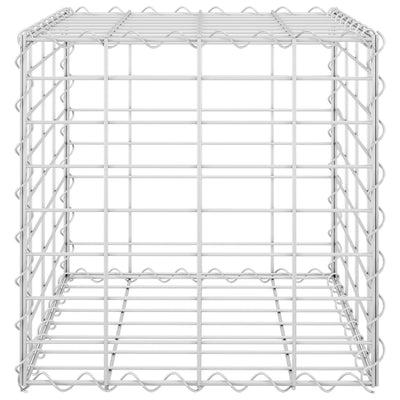 Würfel-Gabionen-Hochbeet Stahldraht 40x40x40 cm