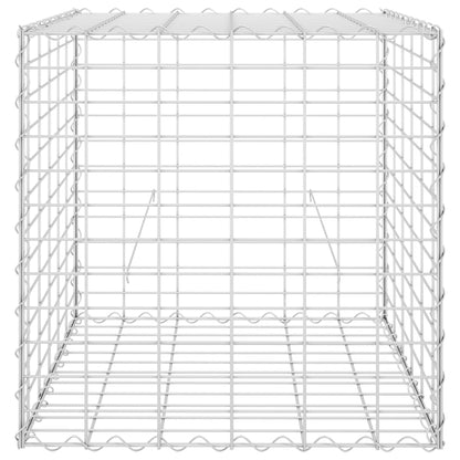 Würfel-Gabionen-Hochbeet Stahldraht 60x60x60 cm