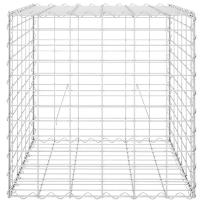 Würfel-Gabionen-Hochbeet Stahldraht 60x60x60 cm