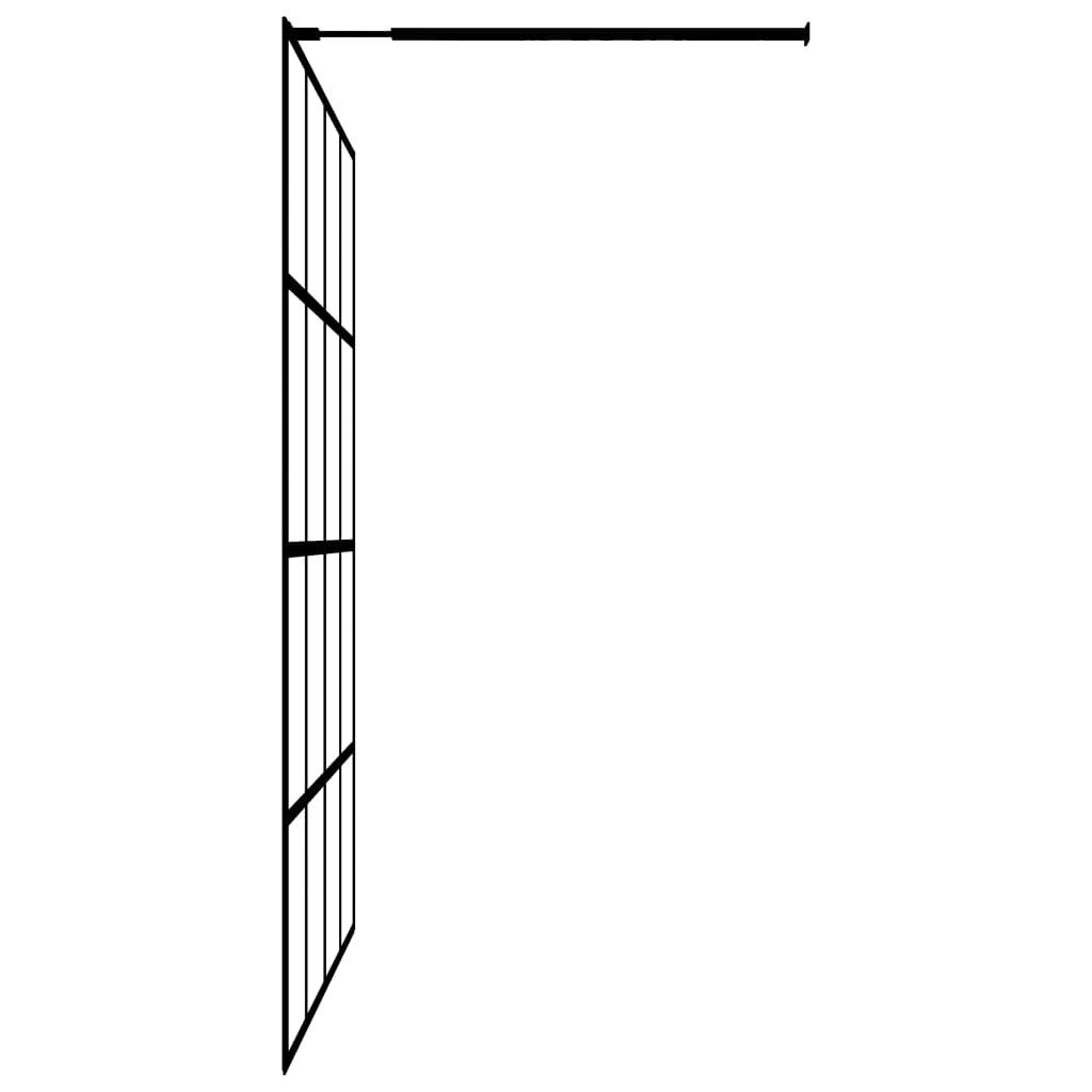 Duschwand für Walk-in Dusche Klares Sicherheitsglas 118x190 cm