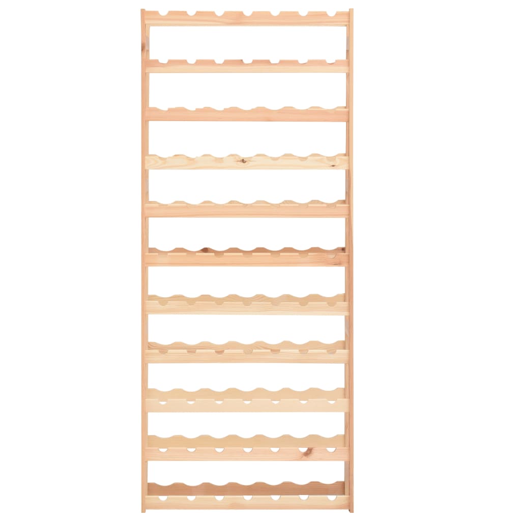 Weinregal für 77 Flaschen Kiefernholz