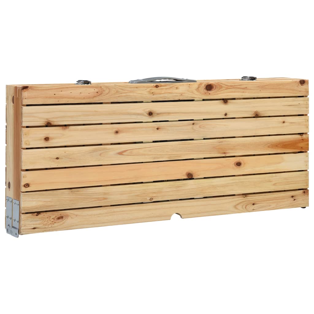 Klappbarer Campingtisch mit 4 Sitzen Stahl Aluminium