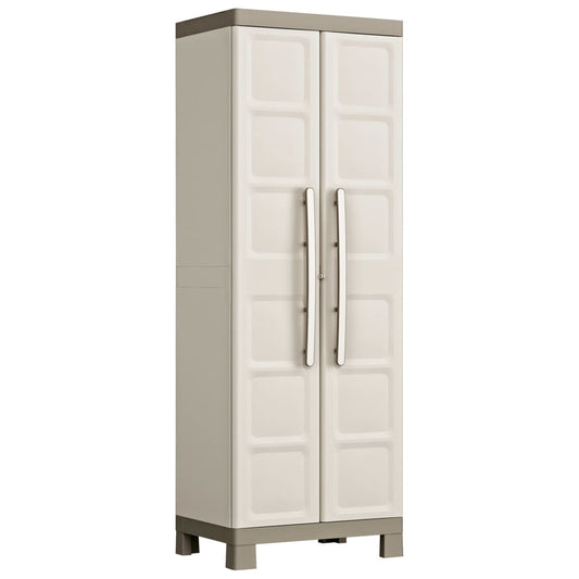 Keter Universalschrank Excellence Beige und Taupe 182 cm