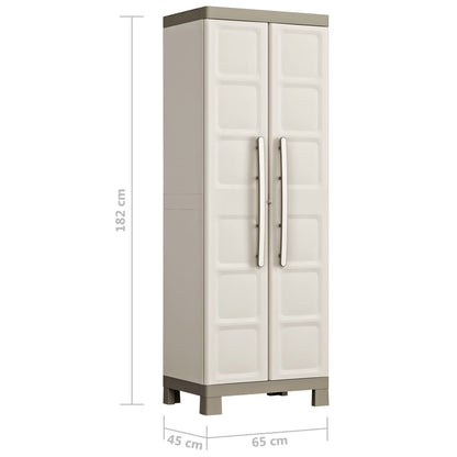 Keter Universalschrank Excellence Beige und Taupe 182 cm