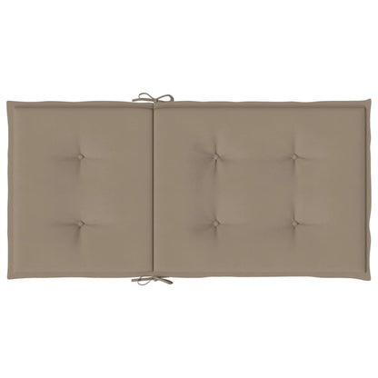 Gartenstuhlauflagen für Niedriglehner 4 Stk. Taupe 100x50x3 cm