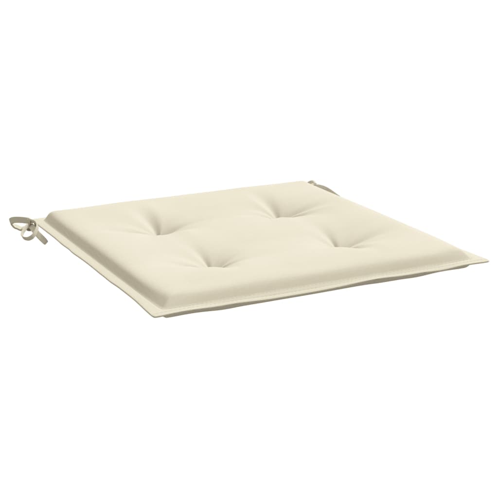 Gartenstuhl-Kissen 4 Stk. Creme 40x40x3 cm Oxford-Gewebe