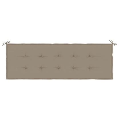 Gartenbank-Auflage Taupe 150x50x3 cm Oxford-Gewebe