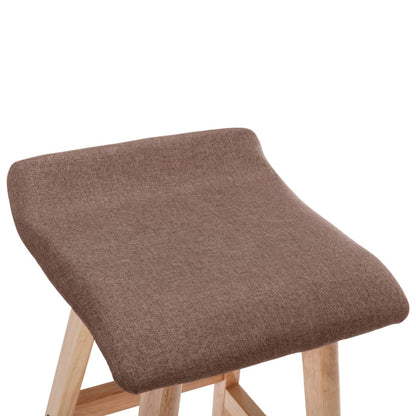 Barhocker Taupe Stoff