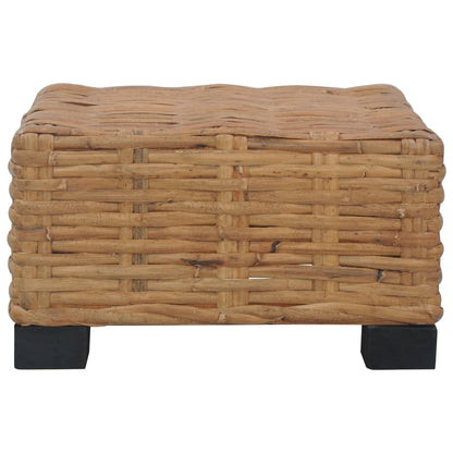 Couchtisch 47×47×28 cm Natur Rattan