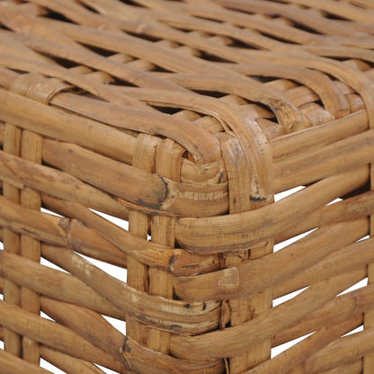 Couchtisch 47×47×28 cm Natur Rattan