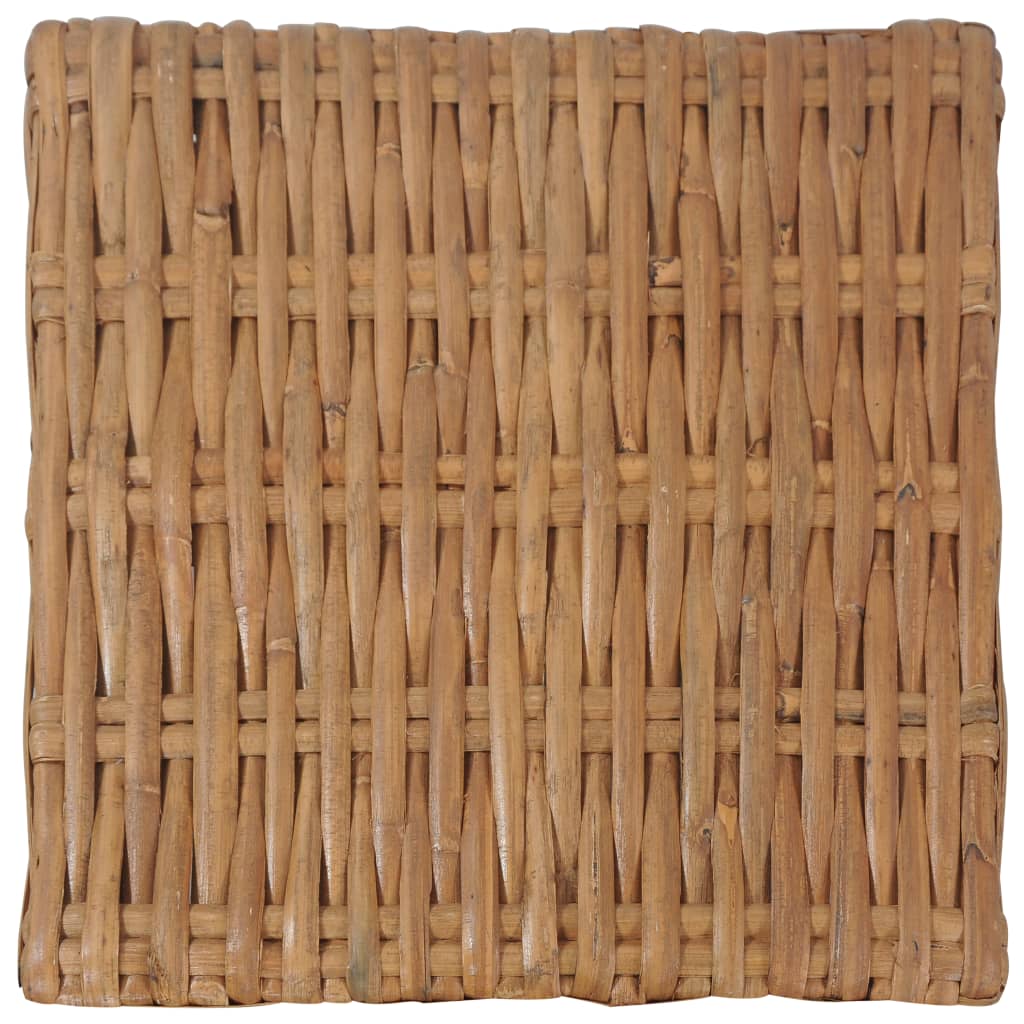 Couchtisch 47×47×28 cm Natur Rattan