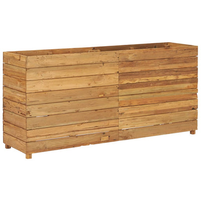 Hochbeet 150x40x72 cm Massivholz Teak und Stahl