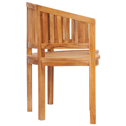 Bananenbank 151 cm Massivholz Teak