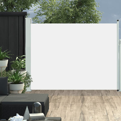 Ausziehbare Seitenmarkise 140×500 cm Creme