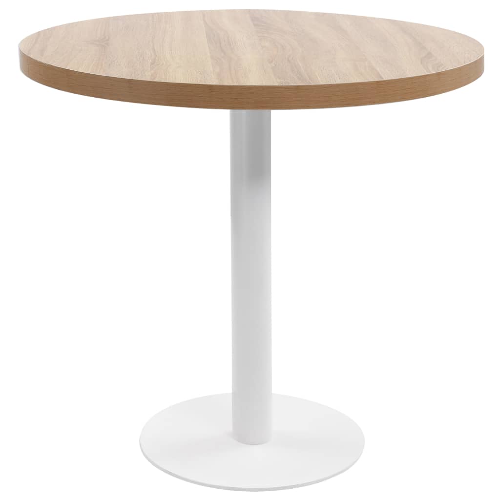 Bistrotisch Hellbraun 80 cm MDF