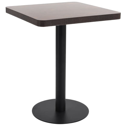 Bistrotisch Dunkelbraun 60x60 cm MDF