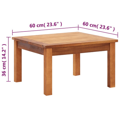 Garten-Couchtisch 60x60x36 cm Massivholz Akazie