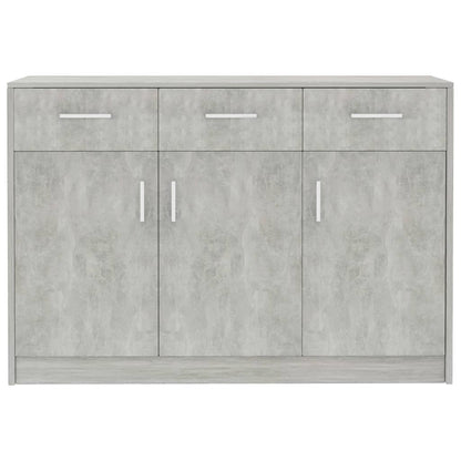 Sideboard Betongrau 110x30x75 cm Holzwerkstoff