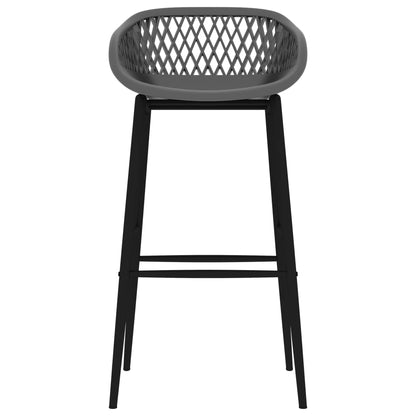 Barhocker 2 Stk. Grau