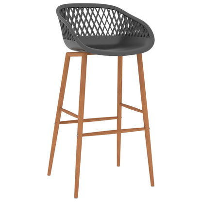 Barhocker 2 Stk. Grau