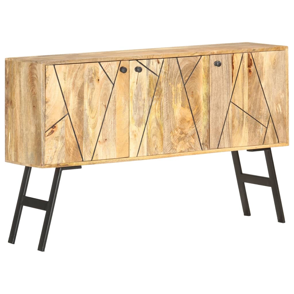 Sideboard 118x30x75 cm Massivholz Mango