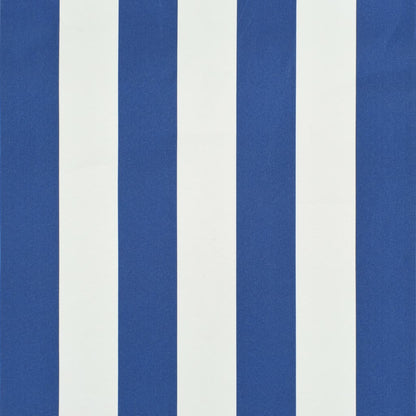 Einziehbare Markise 100×150 cm Blau und Weiß