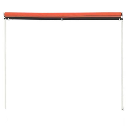 Einziehbare Markise 400×150 cm Orange und Braun