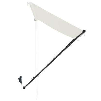 Einziehbare Markise mit LED 300×150 cm Creme