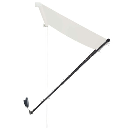 Einziehbare Markise mit LED 350×150 cm Creme