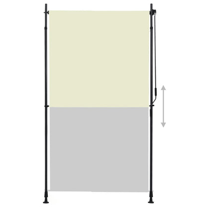 Außenrollo 120 x 270 cm Creme