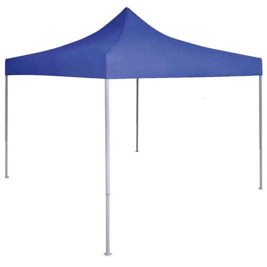 Profi-Partyzelt Faltbar 2×2 m Stahl Blau