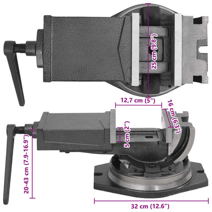 2-Achsen-Schraubstock Kippbar 160 mm