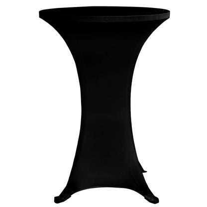 Stehtischhussen 4 Stk. Ø 70 cm Schwarz Stretch