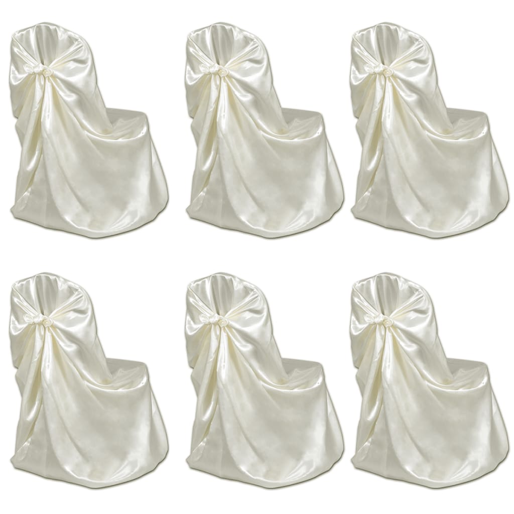 Stuhlhussen für Hochzeit Bankett 12 Stk. Creme