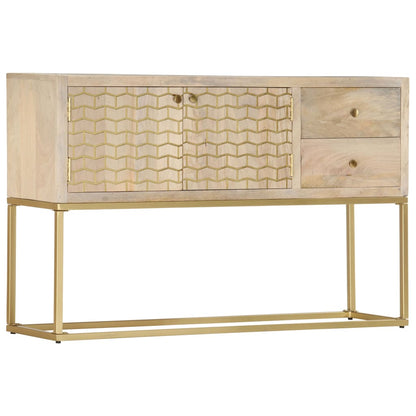 Sideboard Golden 120x30x75 cm Massivholz Mango