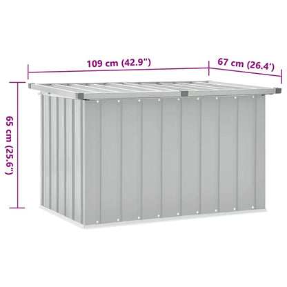 Gartenbox Grau 109x67x65 cm