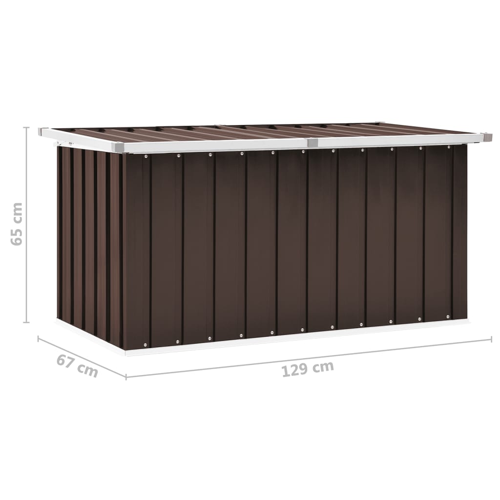 Gartenbox Braun 129 x 67 x 65 cm