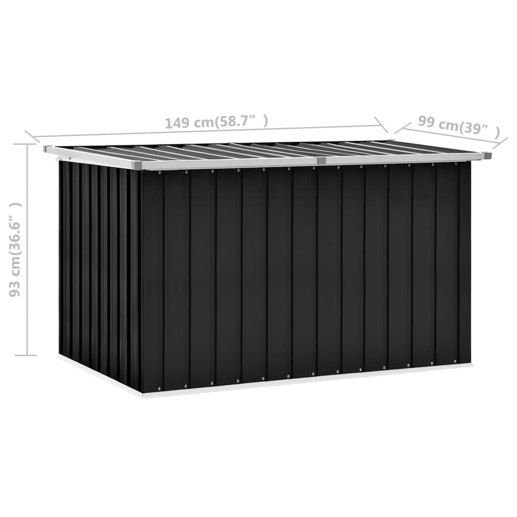 Gartenbox Anthrazit 149x99x93 cm